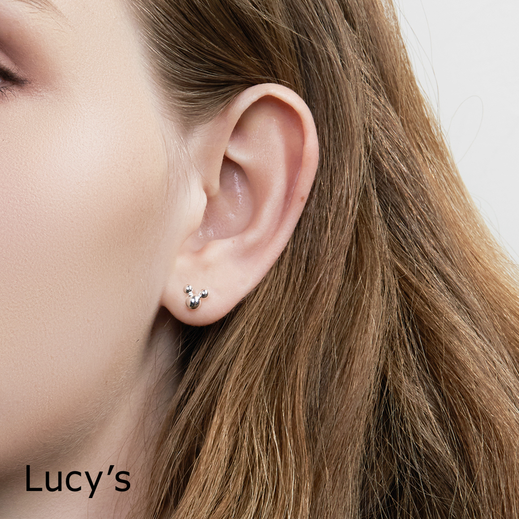 925純銀〔輕銀系列〕元素 耳環 (110441)