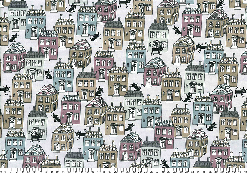 (per shaku) Imported cotton fabric R8273-05, made in Japan