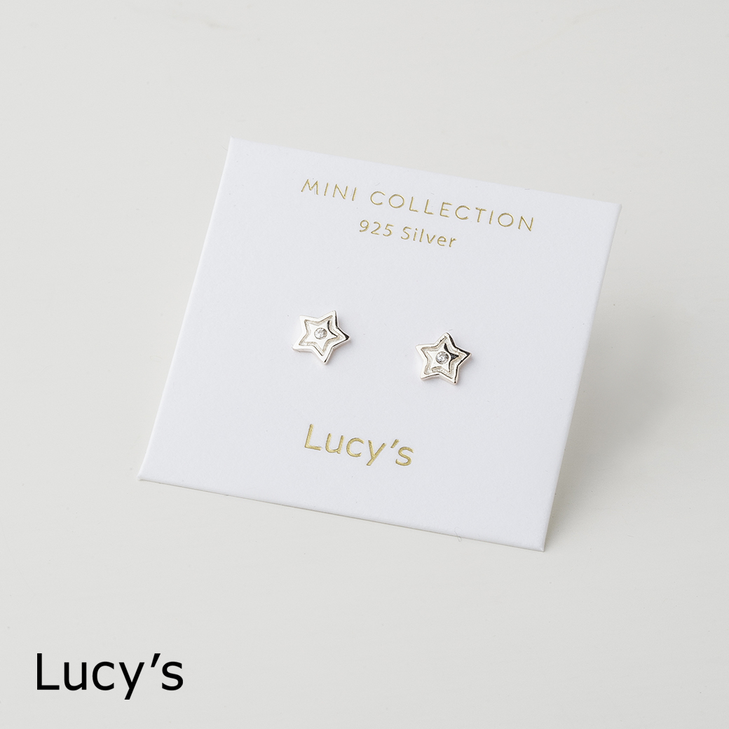 *925純銀〔輕銀系列〕星點 耳環 (108348)