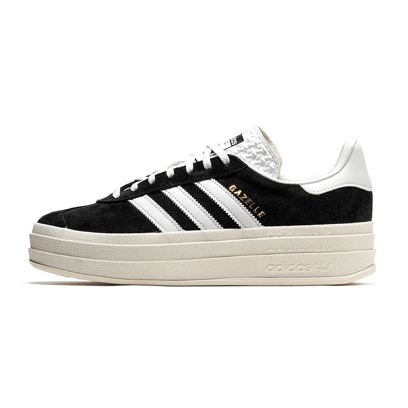 Adidas ORIGINALS GAZELLE BOLD 運動休閒鞋厚底黑白男女款HQ6912 [台灣