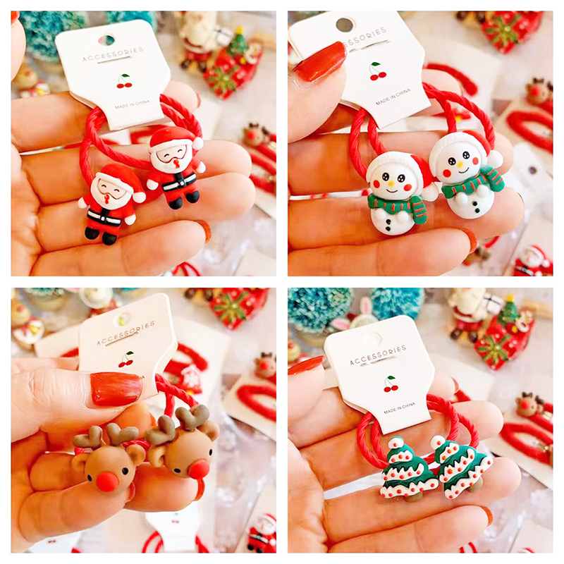 現貨區 聖誕節皮筋聖誕髮圈 XS0286