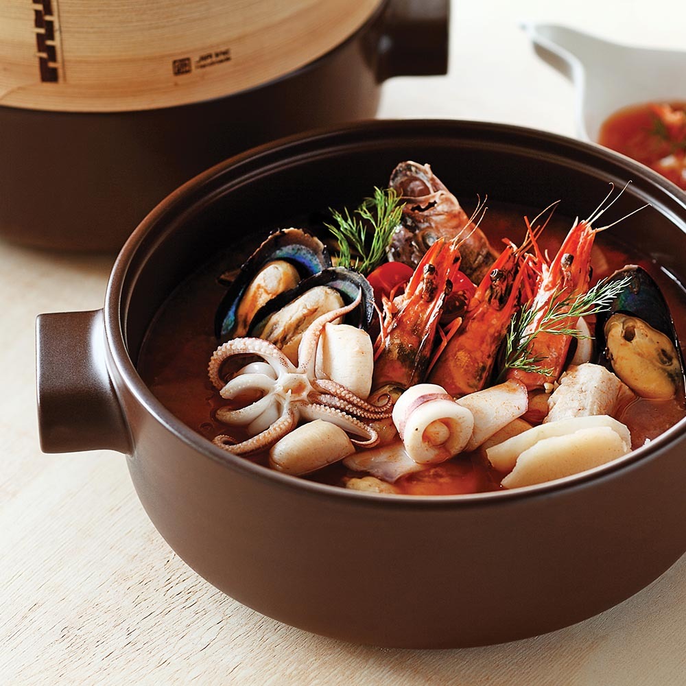 JIA品家】耐火土燉鍋經典版28cm蒸鍋咖啡色