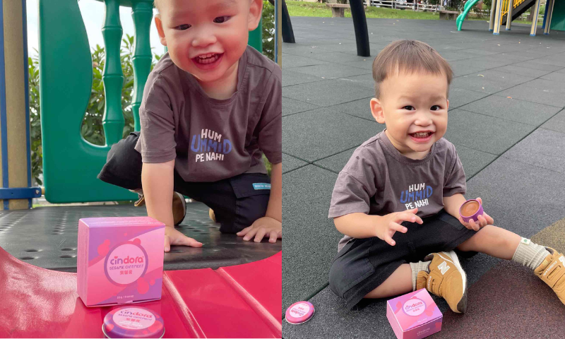 【紫馨膏】來跟️樂樂一起用紫馨膏保護肌膚健康吧！