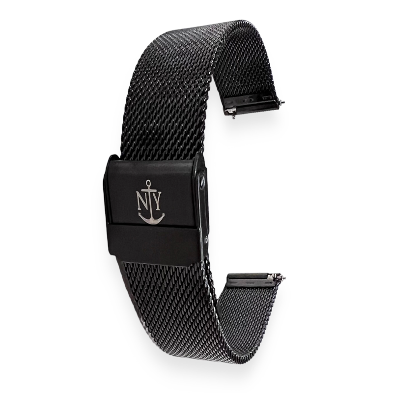 NY Incredibles | 金屬米蘭錶帶 黑 / 20mm