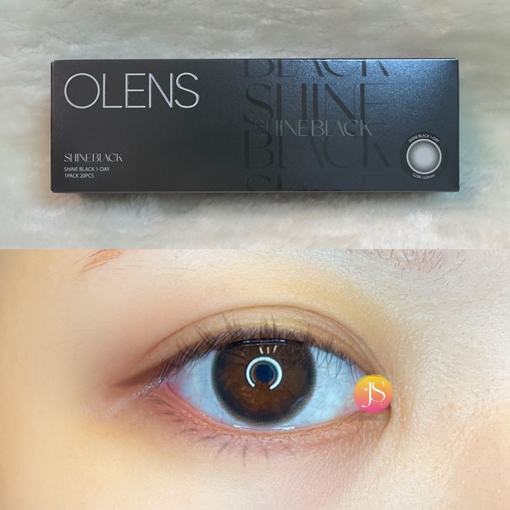 OLENS Shine Black 1 Day (Black)(20片)