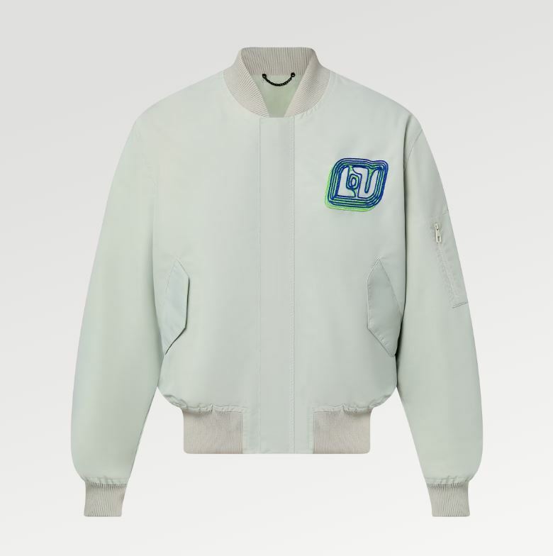 L🤍V 🤍1ABXSZ 刺繡輕盈飛行員外套