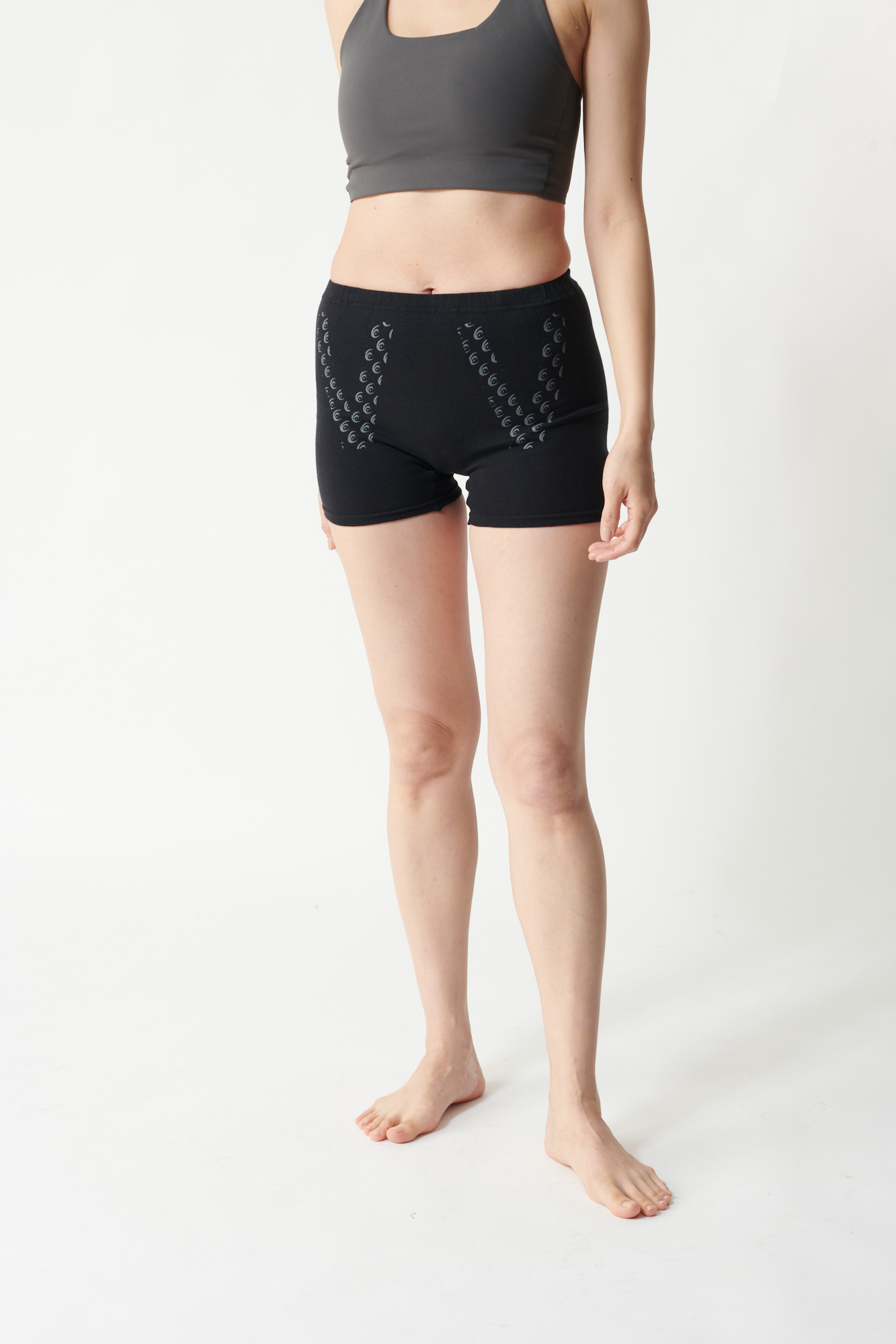 【黑電氣石】高彈性內搭短褲｜女款