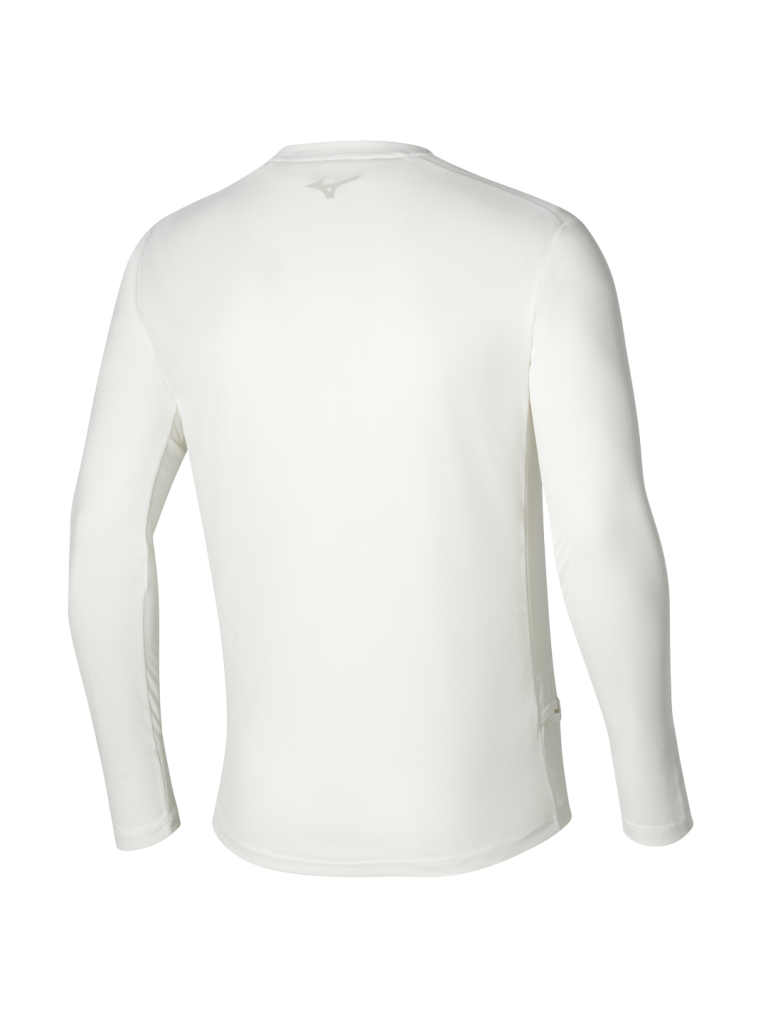 MIZUNO TWO LOOPS 8 TEE 男裝 長袖運動衫 白色