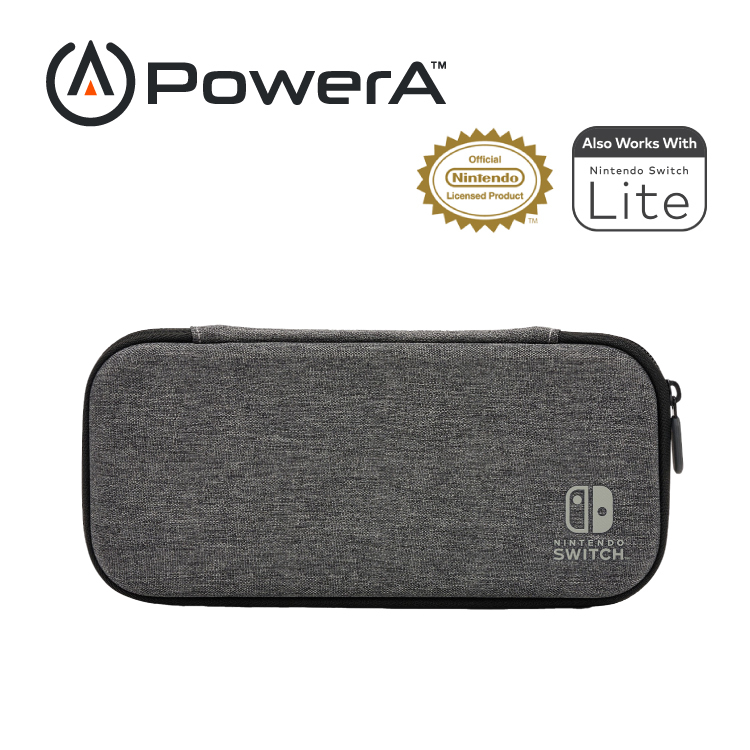 【出清特惠】【PowerA】|任天堂官方授權|輕便薄型收納包(1522651-01)-岩灰色