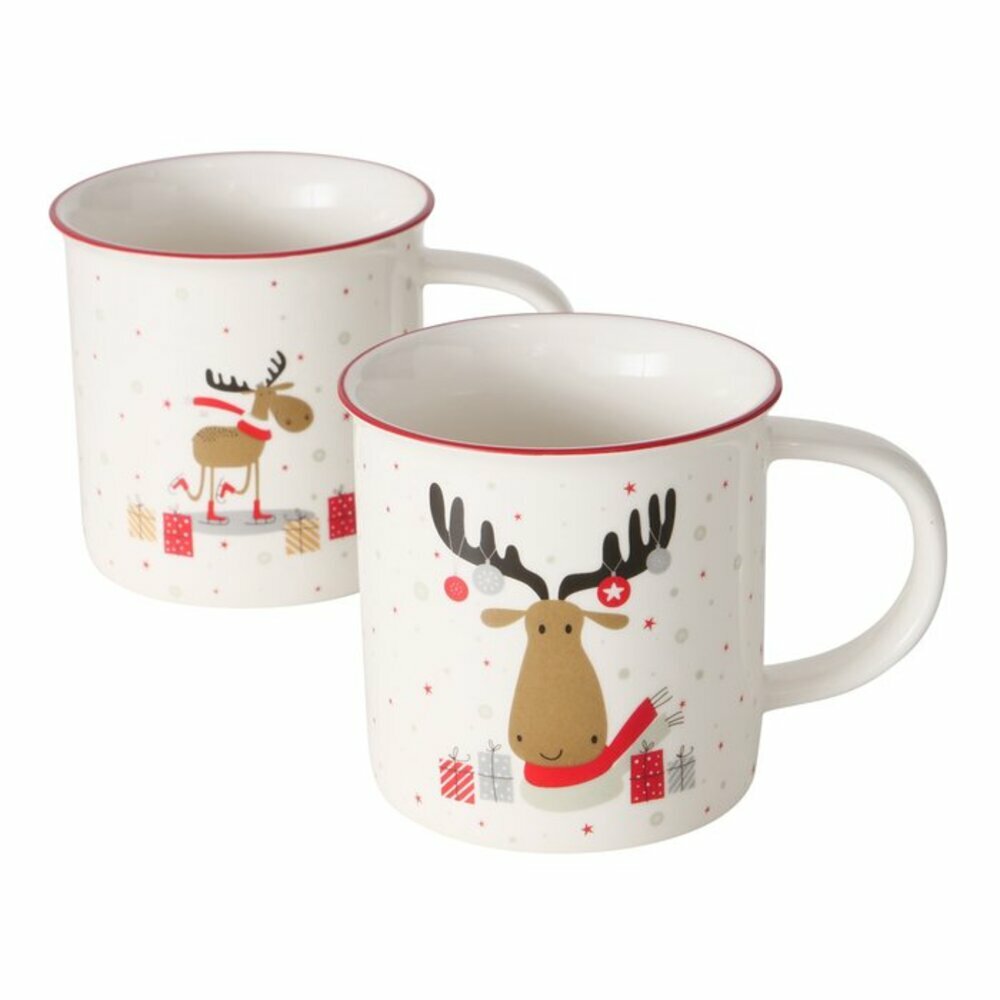 德國Boltze 麋鹿馬克杯2入