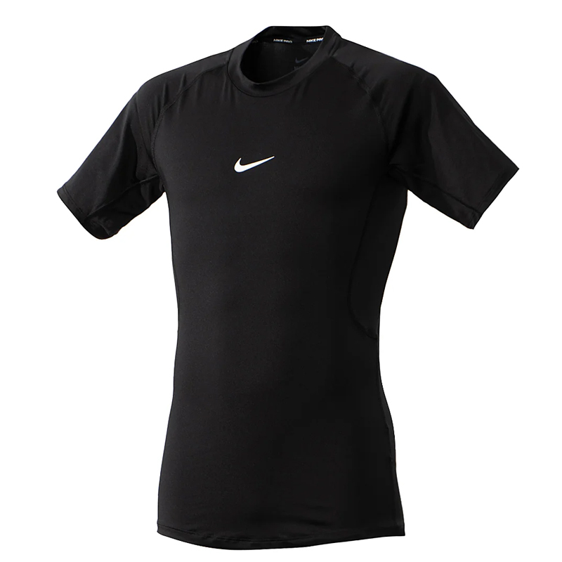 男款 NIKE PRO DRI FIT 黑色 短袖 小勾 排汗 運動 健身 緊身 束衣【FB7933-010】
