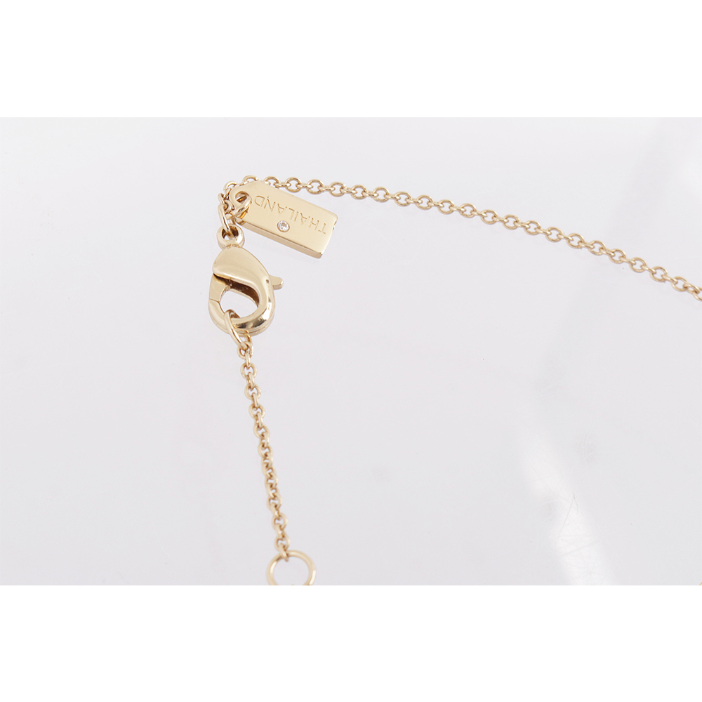 【COACH】Logo版滿/琺瑯/玻璃水鑽三圓環項鍊(金色/黑色) C9446 GDBK