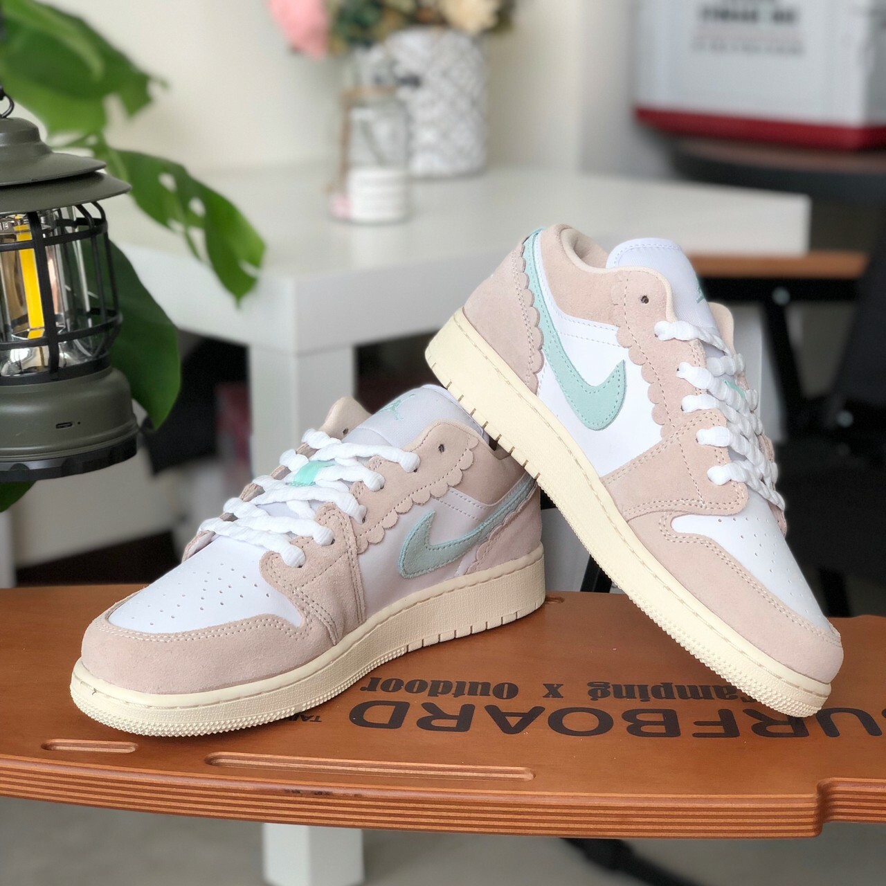 Nike Air Jordan 1 Low SE (GS) 波浪冰淇淋 裸粉 薄荷綠 奶油底 DZ5356-800