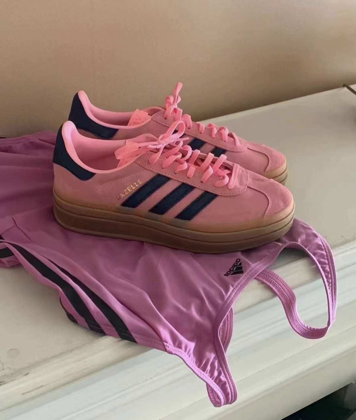 Adidas original shop gazelle pink