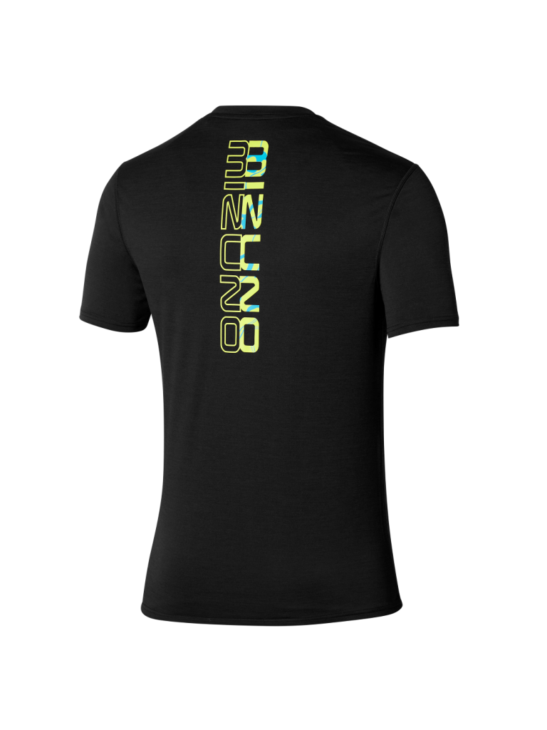 MIZUNO CORE MIZUNO TEE 男裝運動衫 黑色