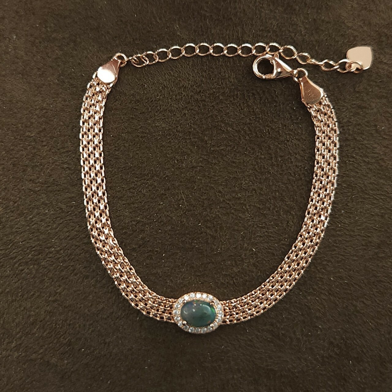 925銀手鍊 蛋白石手鍊