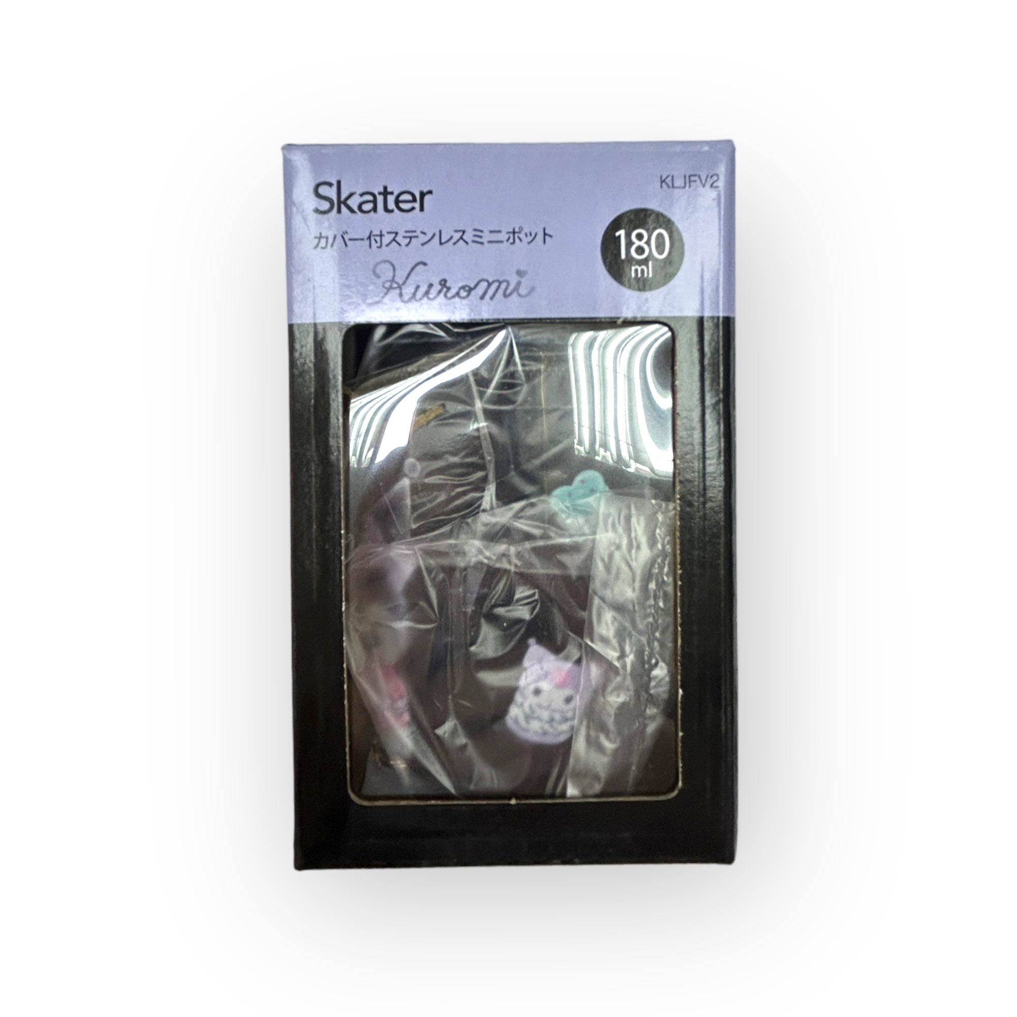 【日本Skater】 Kuromi 不銹鋼水壺連收納袋 180ml