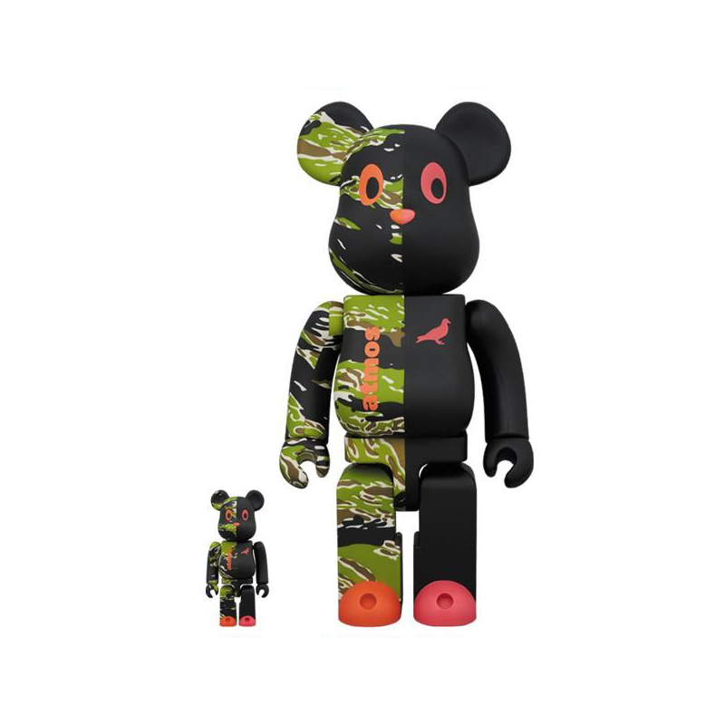 BE@RBRICK × Atmos × STAPLE #2 100％ & 400％  迷彩 庫柏力克熊 BE@RBRICK-21 [台灣現貨]