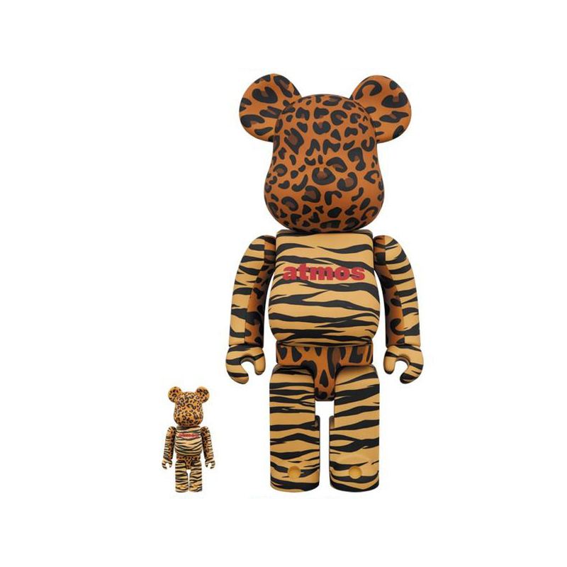 BE@RBRICK × Atmos  ANIMAL 100％ & 400％ 動物紋路 庫柏力克熊 BE@RBRICK-18 [台灣現貨]