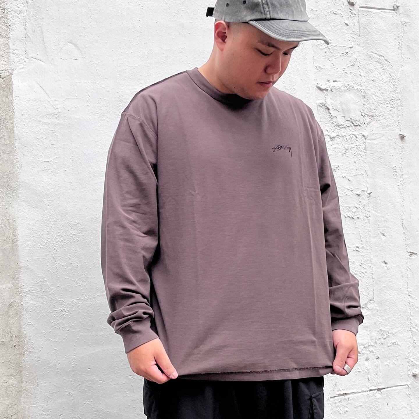 Stussy  Lazy 反逢車線長T ( 1140333 )