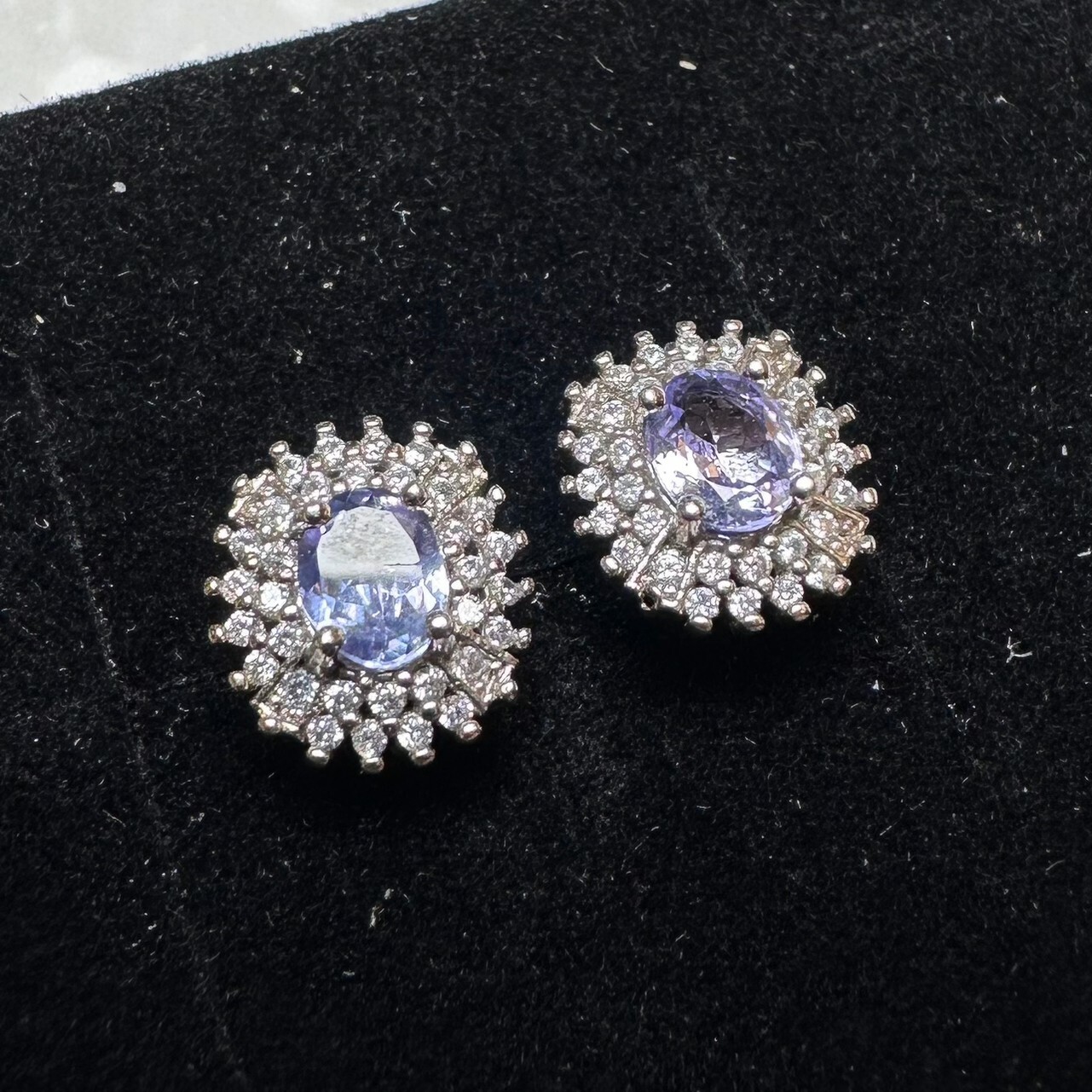 925銀耳環 紫水晶耳環