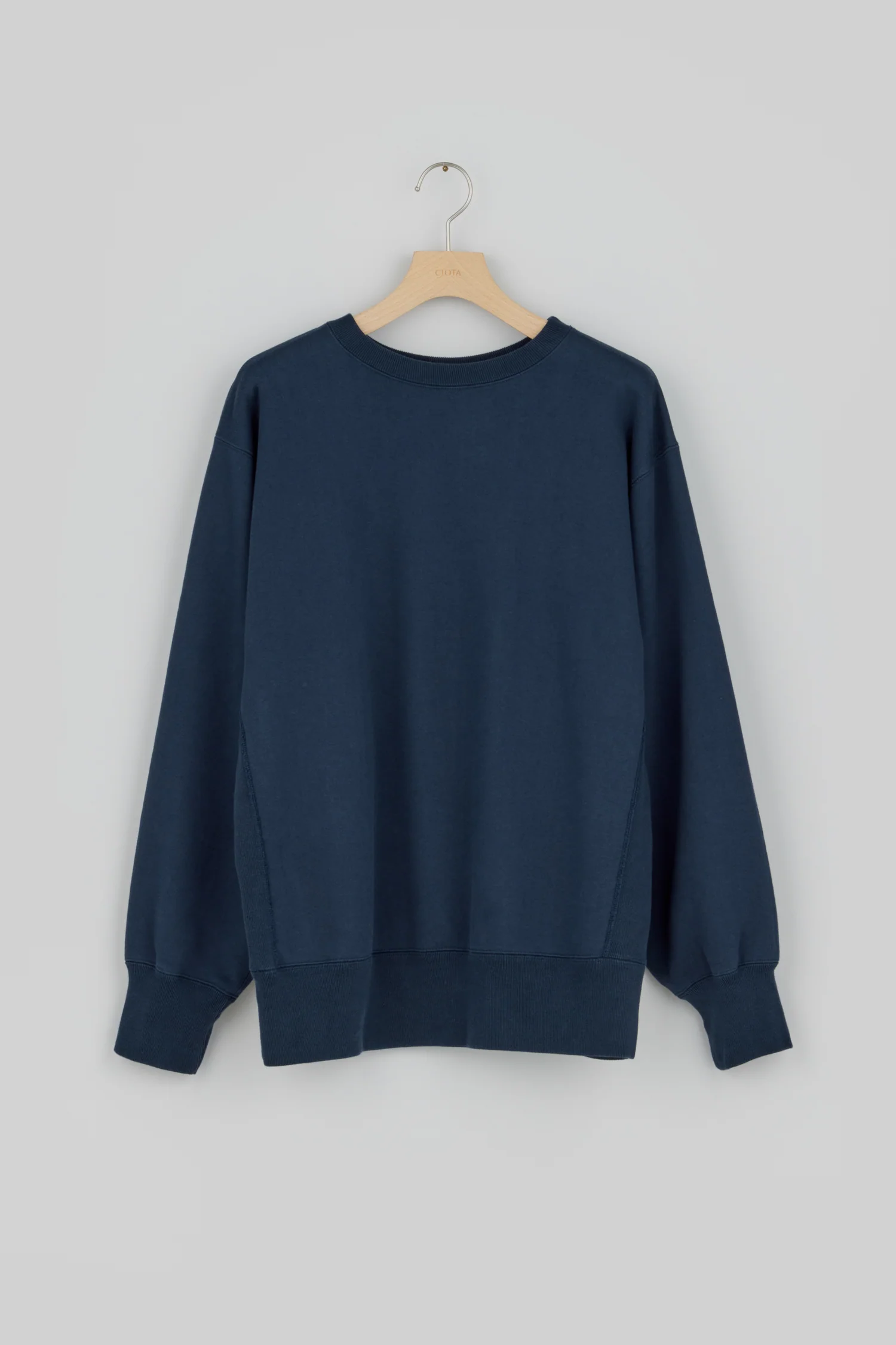 CIOTA SUVIN COTTON LOOP WHEEL BRUSHED CREW NECK SWEATSHIRT (3色)