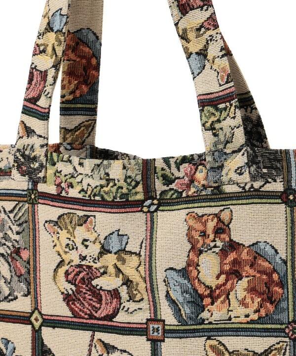 mmts Cat Jacquard Tote Bag