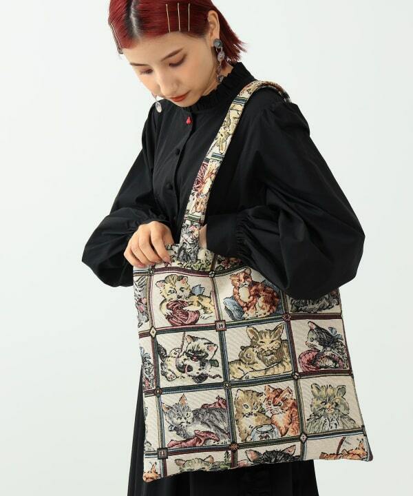 mmts Cat Jacquard Tote Bag