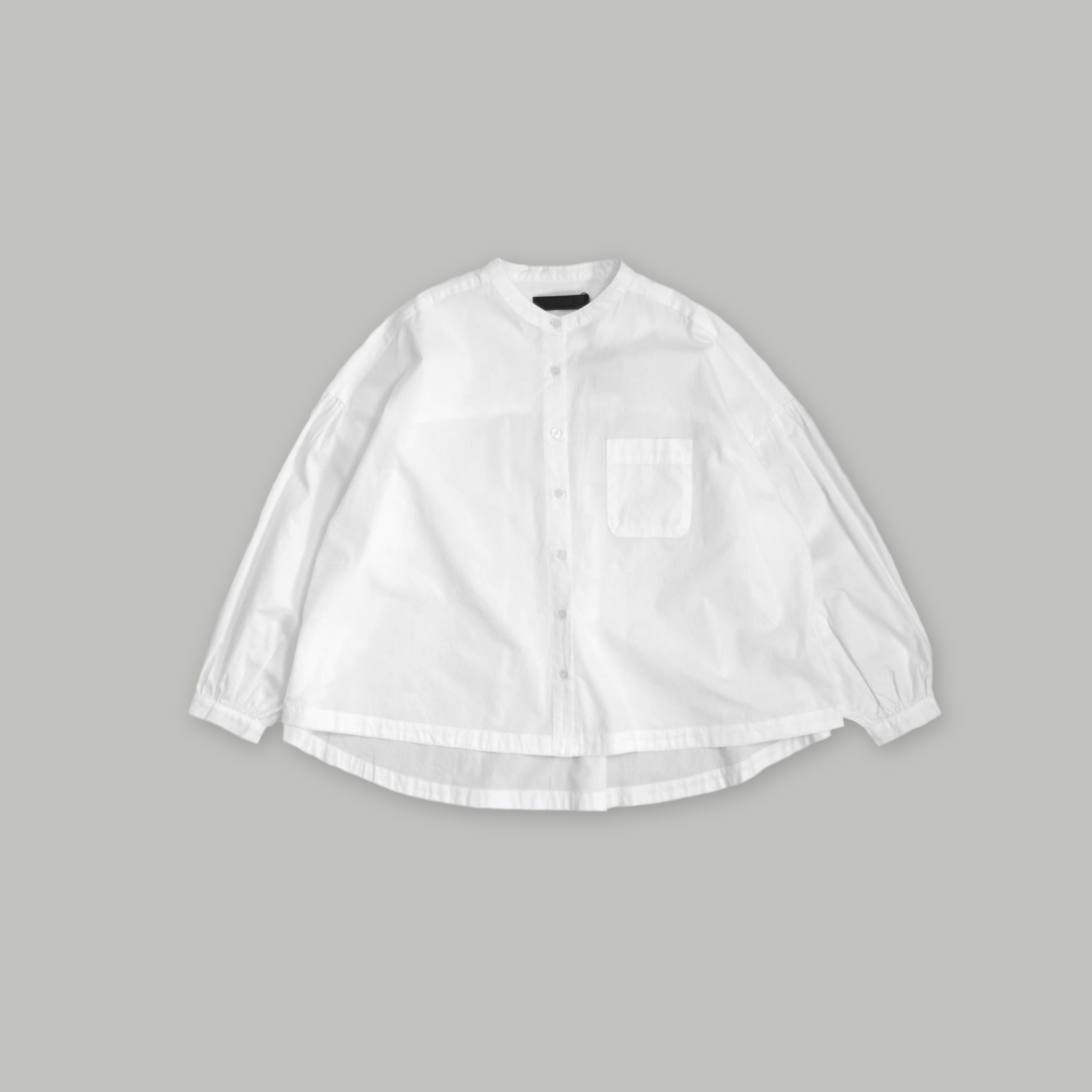 J.P.L. 立領澎袖水洗棉傘形襯衫 ╭ 2色 ╮