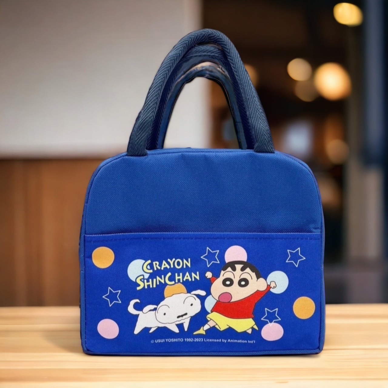 蠟筆小新 𝗖𝗿𝗮𝘆𝗼𝗻 𝗦𝗵𝗶𝗻𝗰𝗵𝗮𝗻 保冷便當袋 - 星星