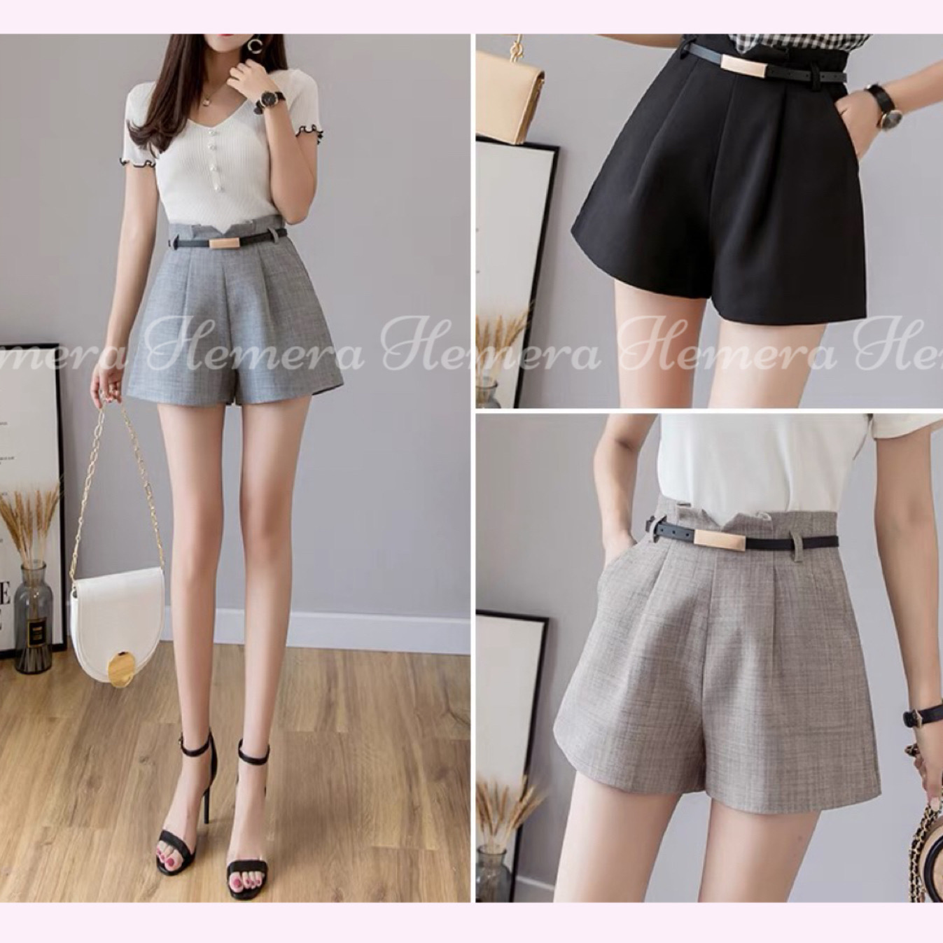 PT23S0935 返工短褲連腰帶