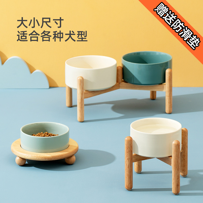 陶瓷碗 宠物陶瓷碗 圆柱款
