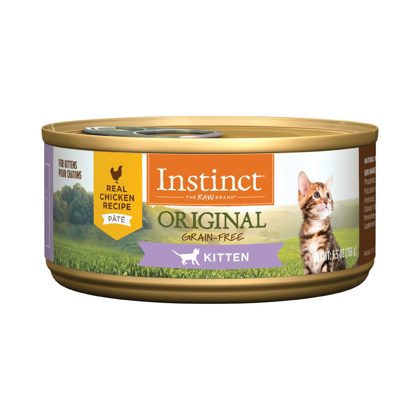 Instinct 本能 - 經典無穀物雞肉幼貓罐頭 Original Grain Free Pate Kitten Recipe 85g