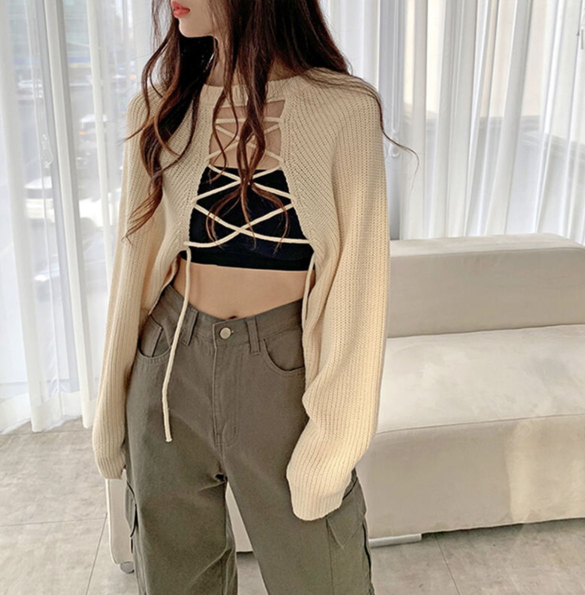 KR 2 WAY CROSS KNIT (5 COLORS)