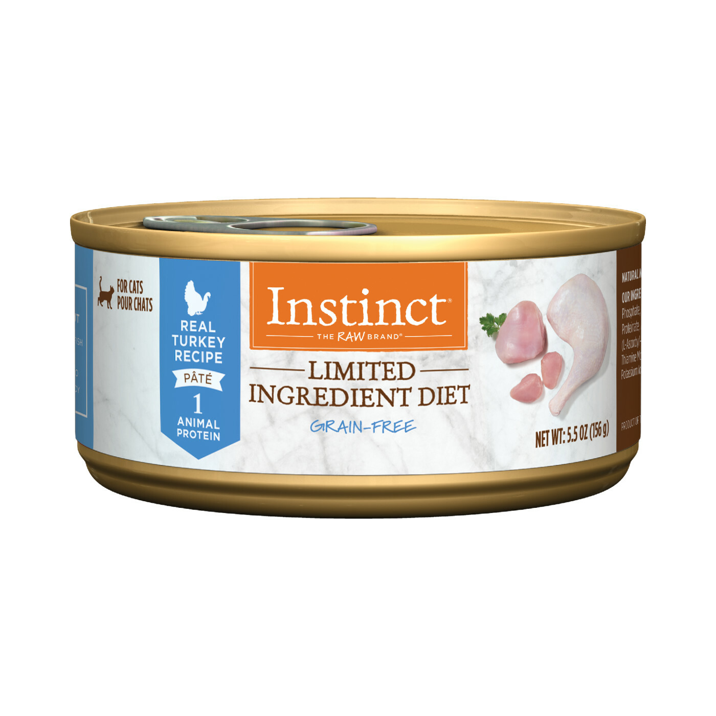 Instinct 本能 - 單一低敏火雞無穀貓罐頭 Limited Ingredient Diet Grain Free Turkey Recipe 85g
