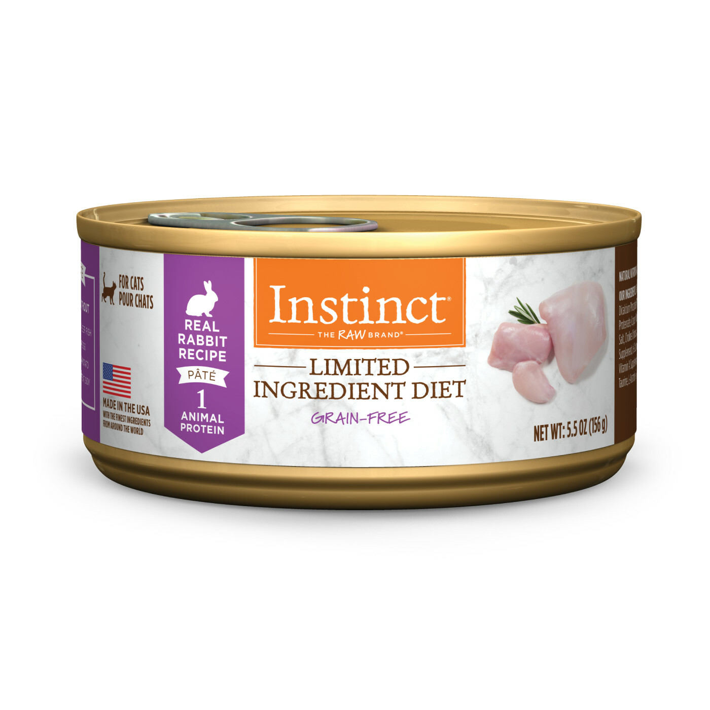 Instinct 本能 - 單一低敏兔肉無穀貓罐頭 Limited Ingredient Diet Grain Free Rabbit Recipe 85g