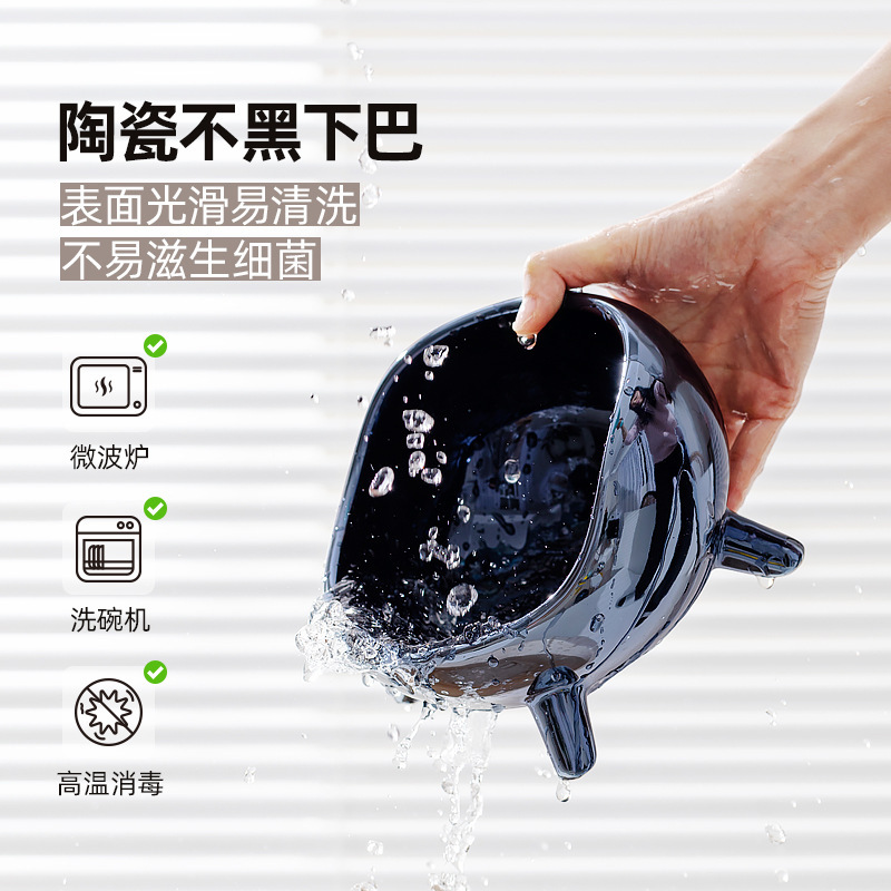 陶瓷碗 宠物陶瓷碗 镜面款