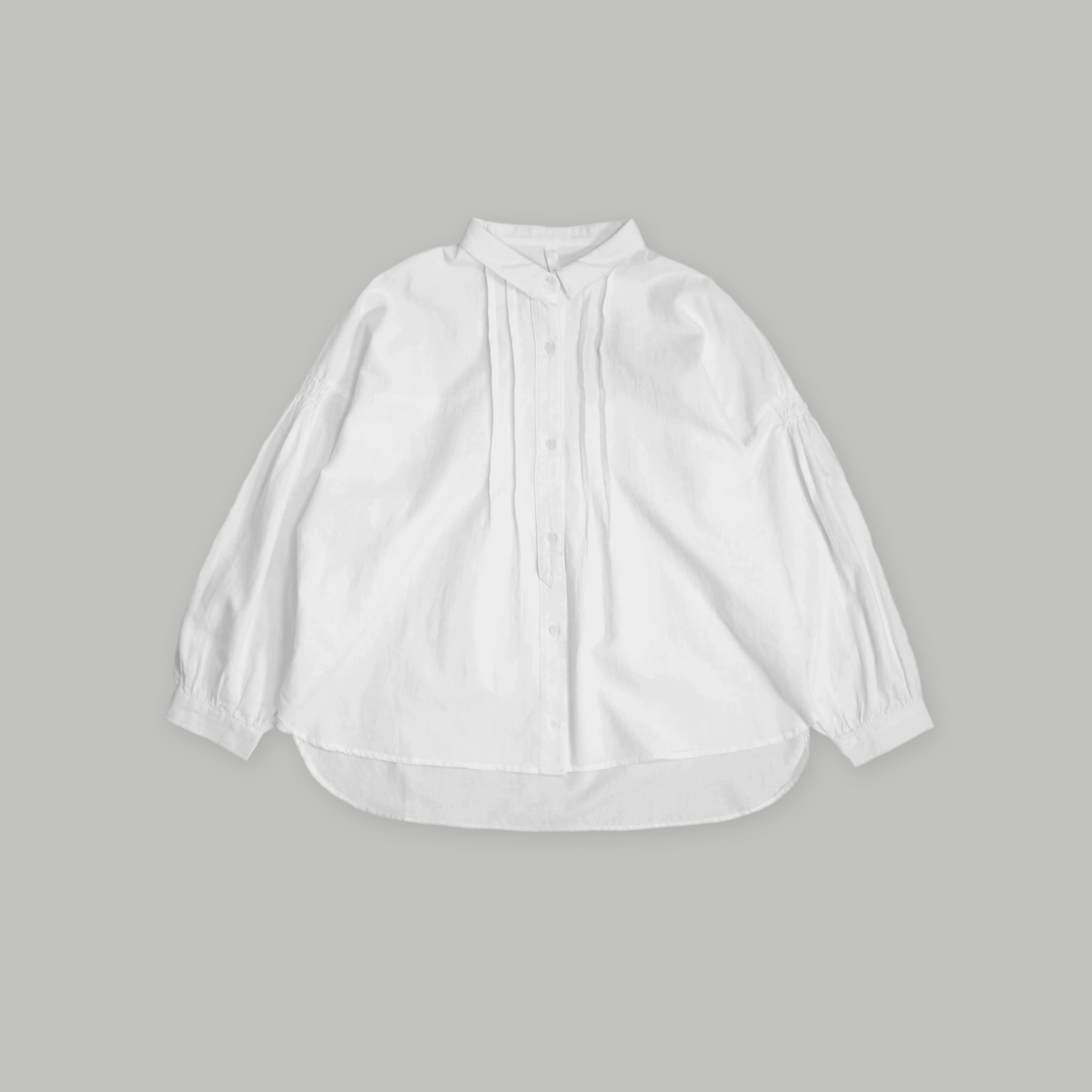 J.P.L. 尖領褶袖牛津紡襯衫 ╭ 2色 ╮