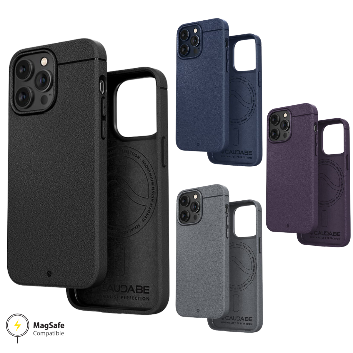 Caudabe Sheath MagSafe 磨砂防撞手機殼-iPhone 15 Pro (三鏡頭)