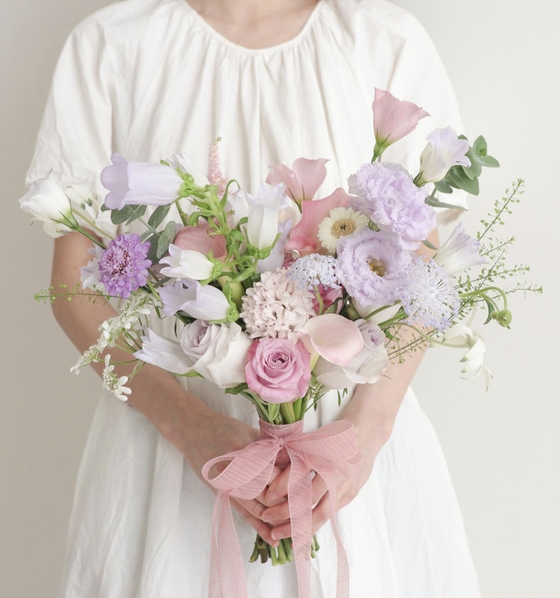 Wedding bouquet -粉紫色系寬鬆型大捧花