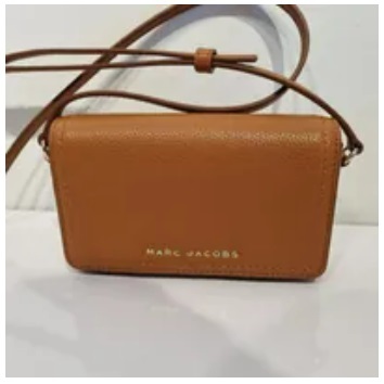 [S] MARC JACOBS H107L01FA21 GROOVE PEBBLED LEATHER MINI SHOULDER BAG,SMOKED ALMOND, 191267931401 (SMJ189)