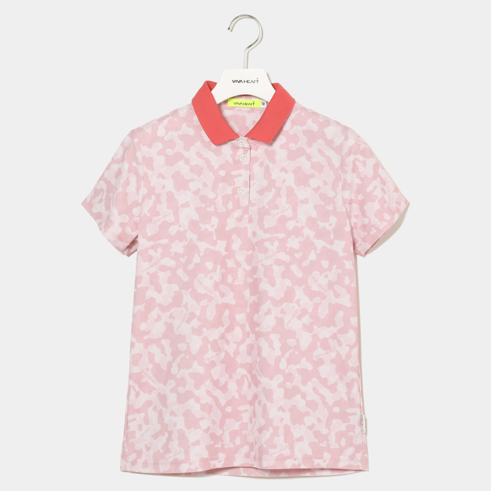 女士-幾何圖樣短袖Polo衫