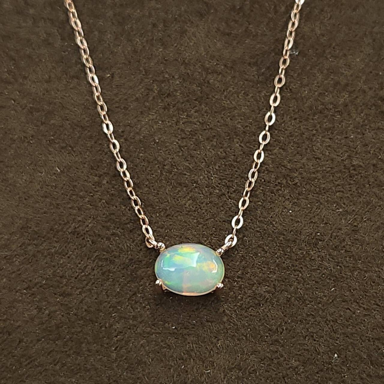 925銀項鍊 蛋白石項鍊