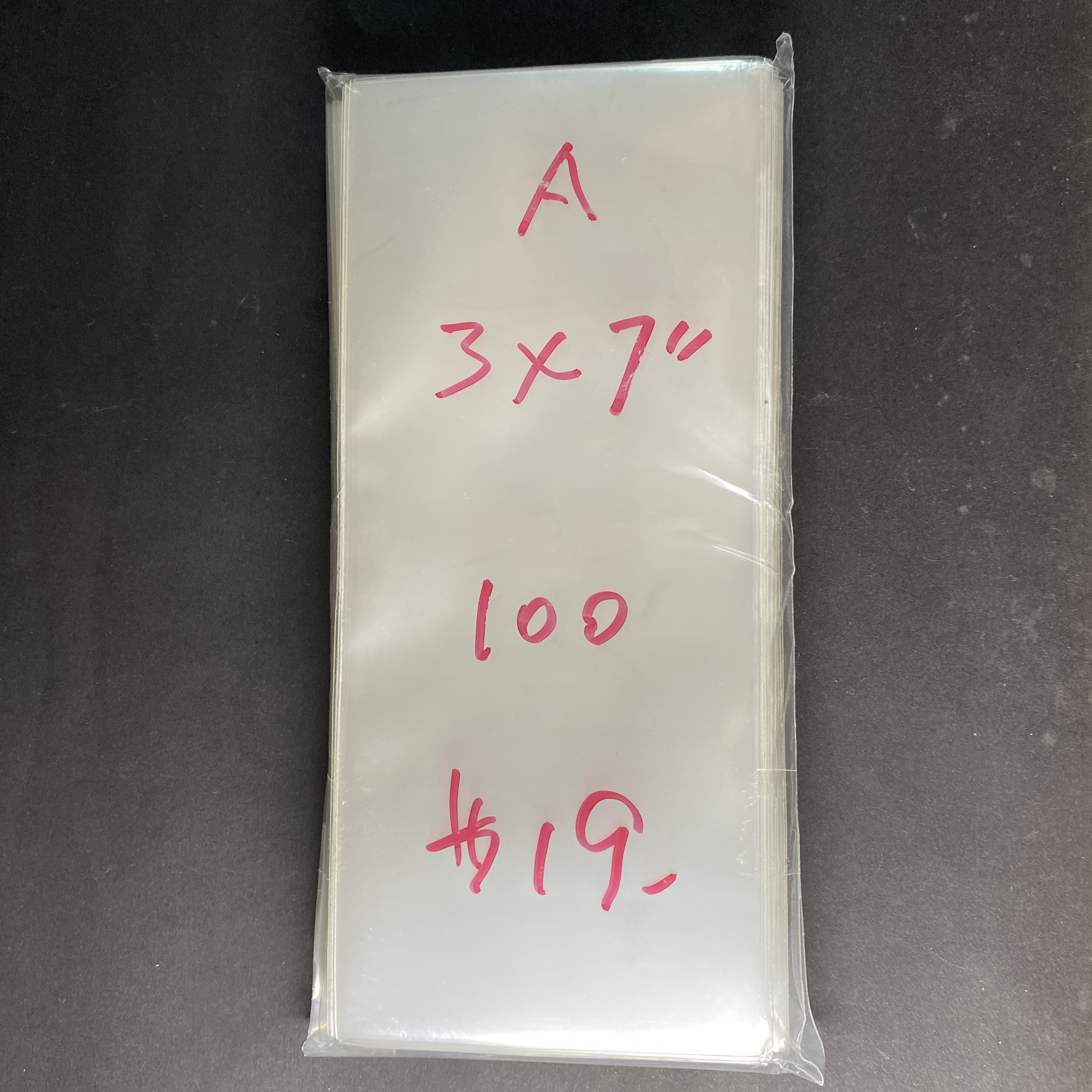 Banknotes Plastic Bag Size A (3 inches x 7 inches) 100 pieces