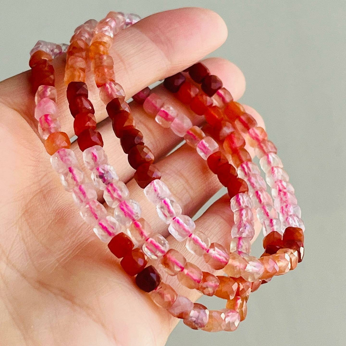 [原石] 紅兔毛 水晶手串