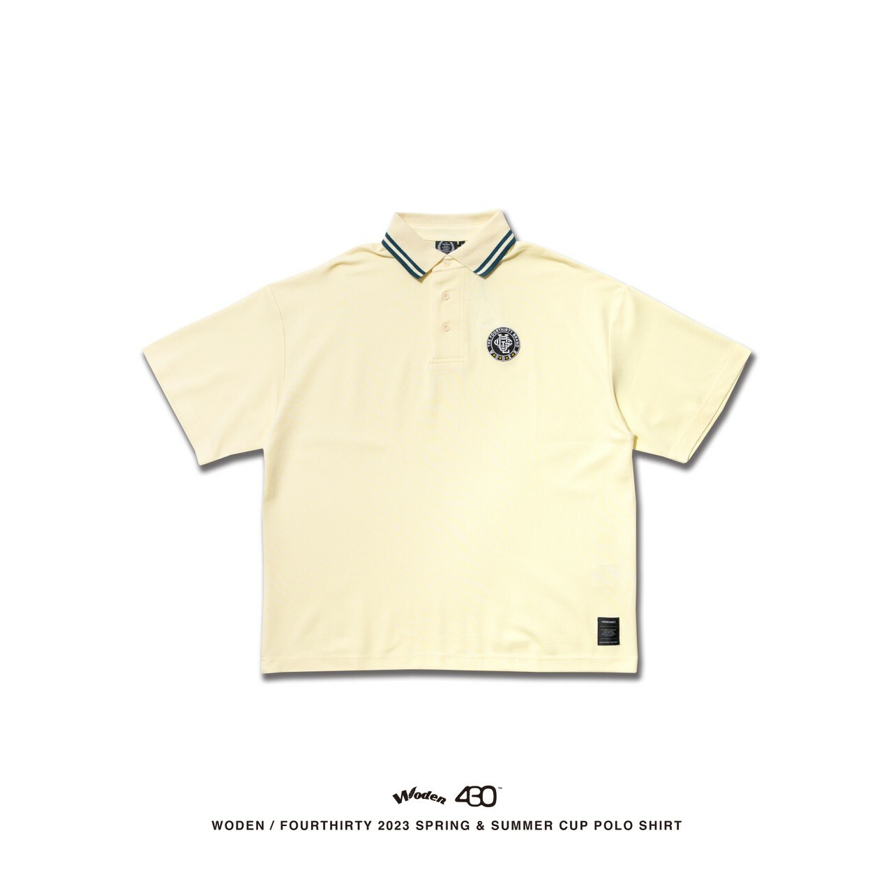 WODEN / Fourthirty 2023 Spring & Summer 085 Cup POLO Shirt 米色