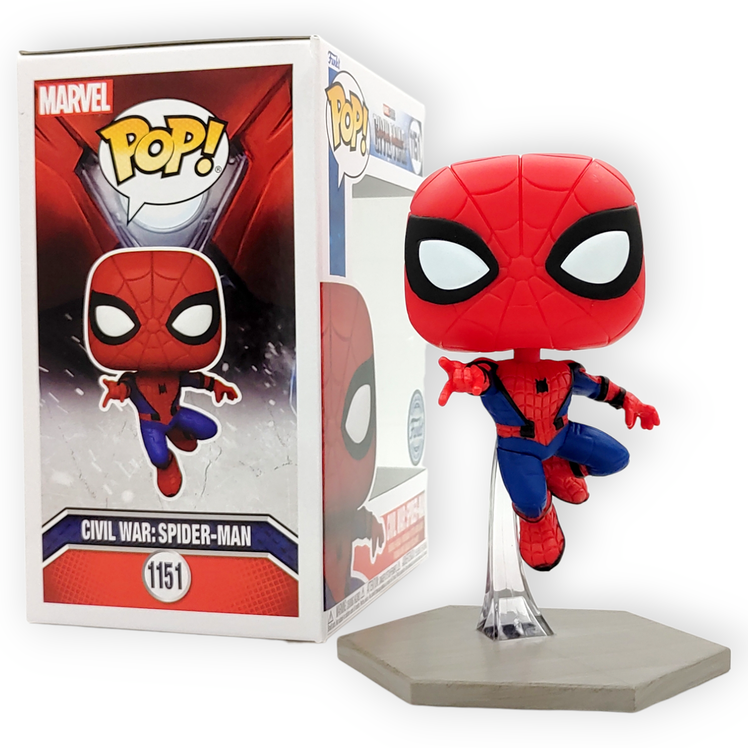 FUNKO POP<美國隊長3-英雄內戰12公仔套裝>蜘蛛俠-NO.1151