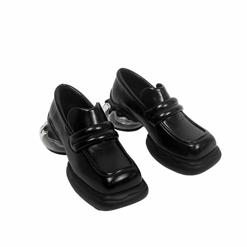 0916 - 設計款小皮鞋（內襯豬皮，外牛皮）（黑色38碼）（需門店自取否則不退不換）