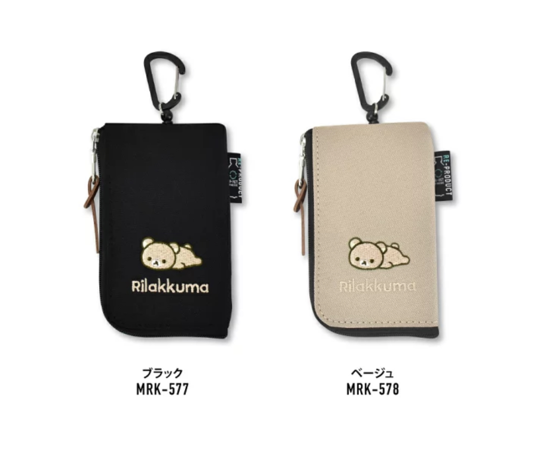 預訂 リラックマ パスケース キーケース カードケース 撥水 リール キーフック カラビナ 小さい 定期入れ 卡套 八達通套 鎖匙包 三合一‼️落單前請先PM查詢貨源⚠️