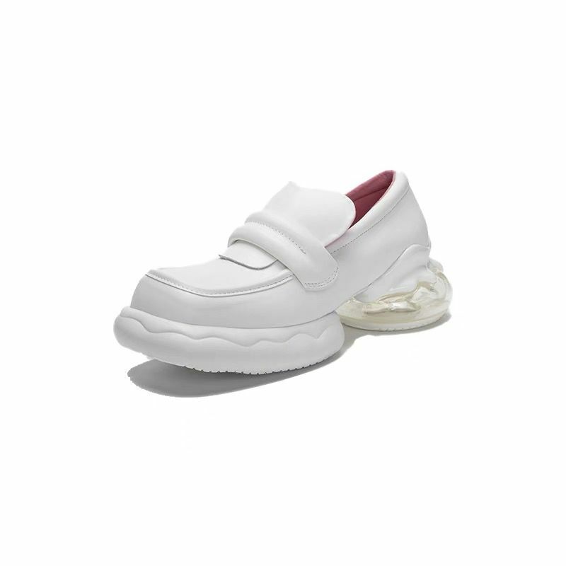 0916 - 設計款小皮鞋（內襯豬皮，外牛皮）（白色39碼）（需門店自取否則不退不換）